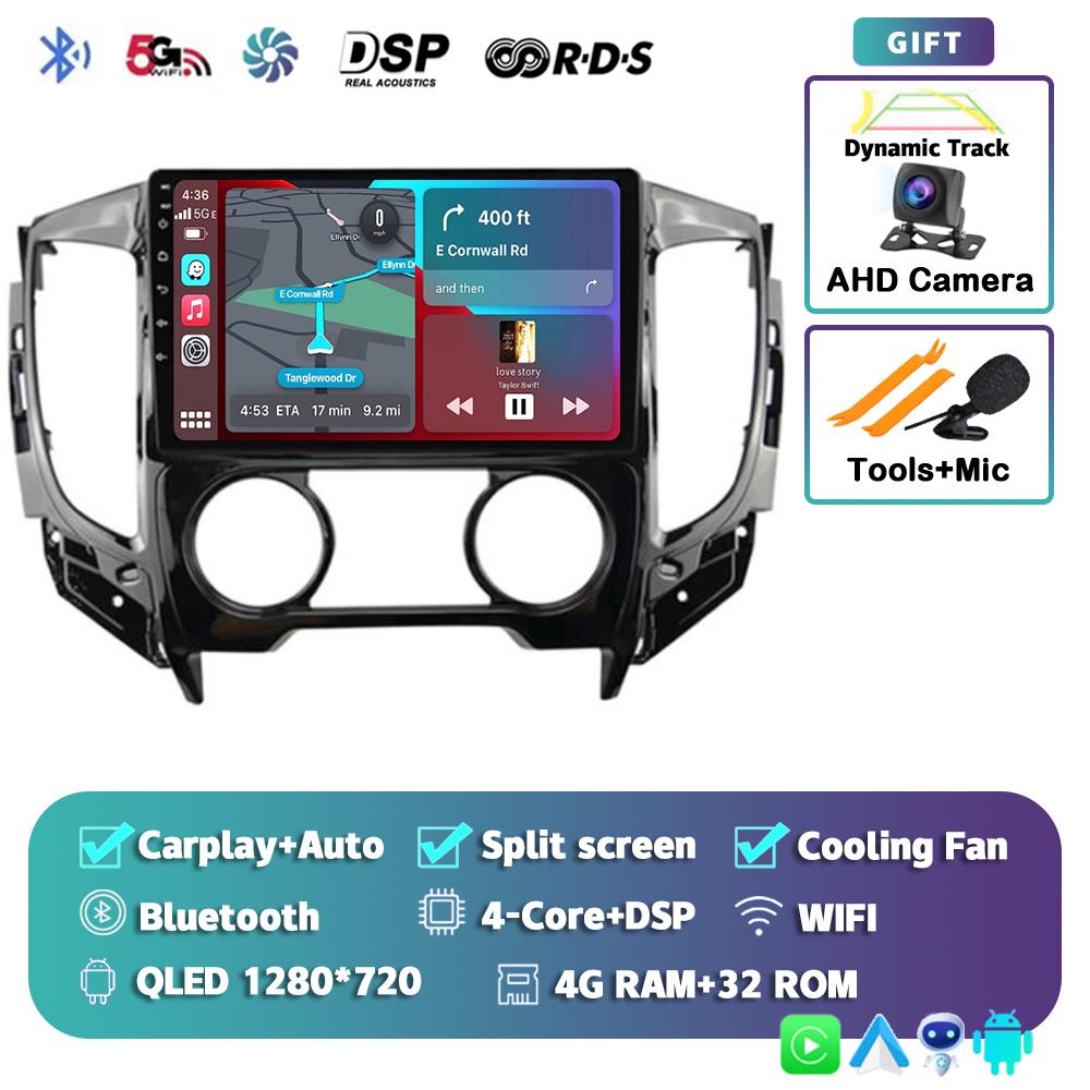 Android 14 Carplay Car Radio For Mitsubishi Pajero Sport 3 L200 5 Triton 3 2015 2016 2017 2018 2019 Multimedia Player GPS Stereo