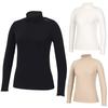 KIM YOUNG JOO GOLF Winter Mock Neck Heat-On Premium Brushed Women'S Golf Innerwear Knwlqt51