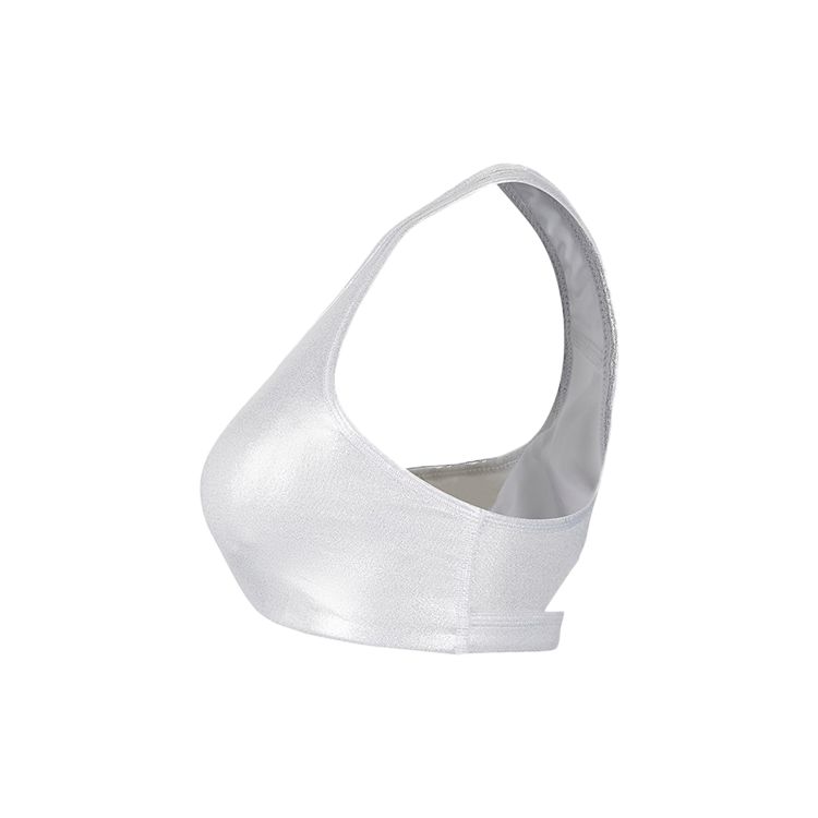 Nike Swoosh Icon Clash Medium Support Sports Bra Women Underwear Metallic-Silver CT3792-100