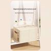 45×35×25cm Extra Large Cotton Linen Storage Box Dual-Window Zippered Organizer with Handles Quilt Storage Box for Home