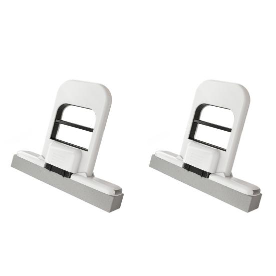 1/2/3 ks Mini mop s designem hlubokých drážek Mokrý/suchý houbový mop Jednoruční ždímací rukojeť Skládací stolní mop