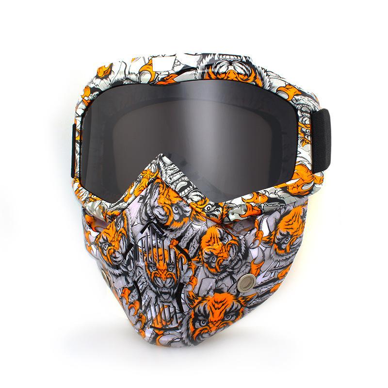 Retro face masks, goggles, off-road motorcycles, racing goggles, outdoor cycling glasses, skiing