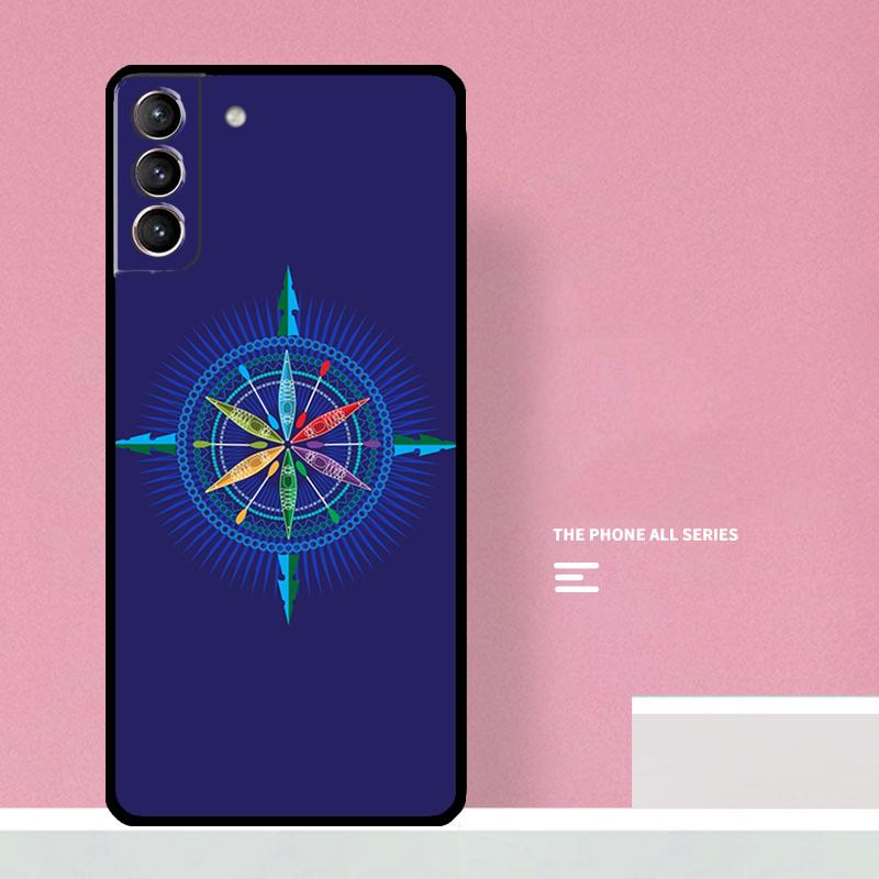 Compass Phone Case For Samsung Galaxy S25 S26 Ultra S20 S21 S22 S23 S24 Plus S10 S25 FE Cover Coque