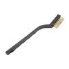 Small Wire Brush Scratch Brush Stainless Steel Wire Brush Hard Bristle Brush  for Cleaning with Curved Handle Grip