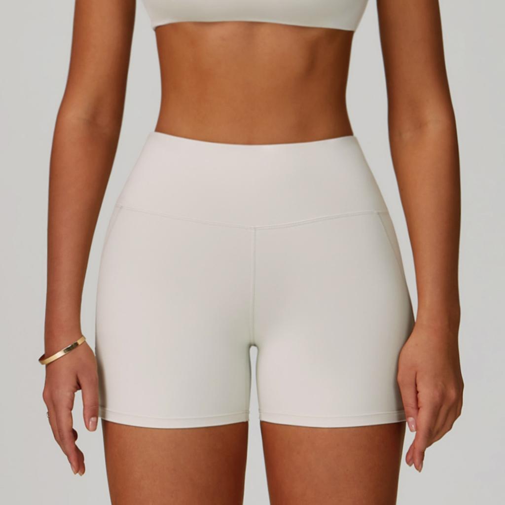 New Cloud Inspired High Waisted Yoga Shorts, Quick Drying, Hip Lifting, Wrap Around Shorts, Outdoor Running and Fitness Shorts for Women
