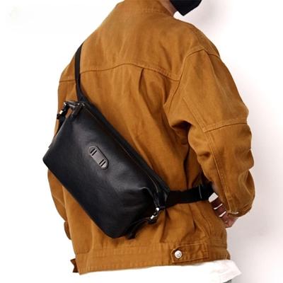 Męska Torba Crossbody Skóra Naturalna Skóra Skórzana Torba na Ramię