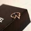 Super Fresh Wavy Micro Inlaid For Women Joint Finger Ring Jewelry Lady Dress Celebration Gathering Parent Child RingTrendy Finger Ring