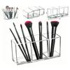 3 Grid Design Clear Makeup Brush Holder PS Acrylic Cosmetic Tools Organizer  Vanity