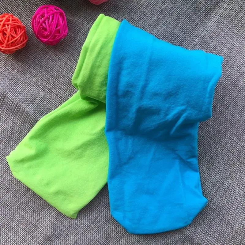 Candy Color Mixed Tights for Girls Baby Stretch Trouser Skinny Pants Kids Dance Pantyhose Spring Autumn Courful Fashion Stocking