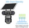 V360Pro 4G Solar Surveillance Camera: Triple-Lens, Outdoor, Night Vision, Waterproof, Lightning-Proof, No Network or Power Required.