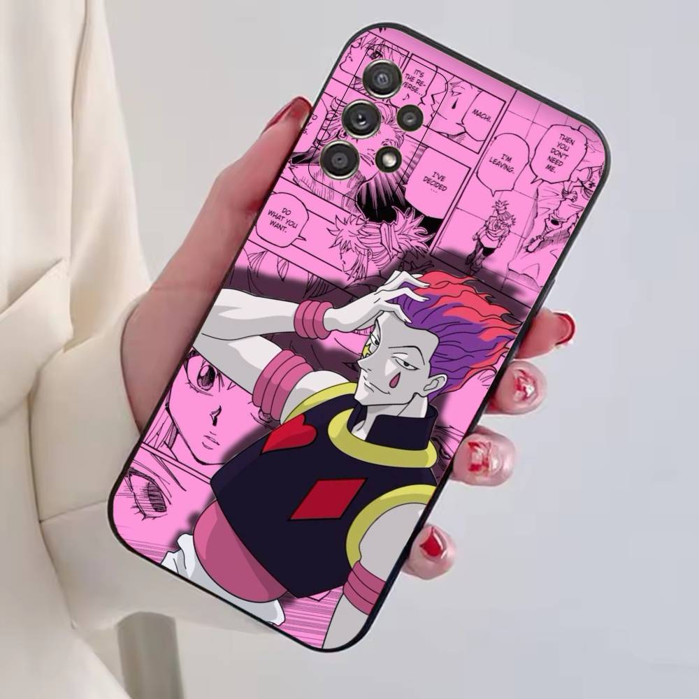 Hisoka Anime H-Hunter Phone Case For Samsung S25,S24,S21,S22,S23,S30,Ultra,S20,Plus,Fe,Soft Silicone Black Cover