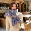 Autumn and winter warm scarf girls cute high-end imitation cashmere couple scarf
