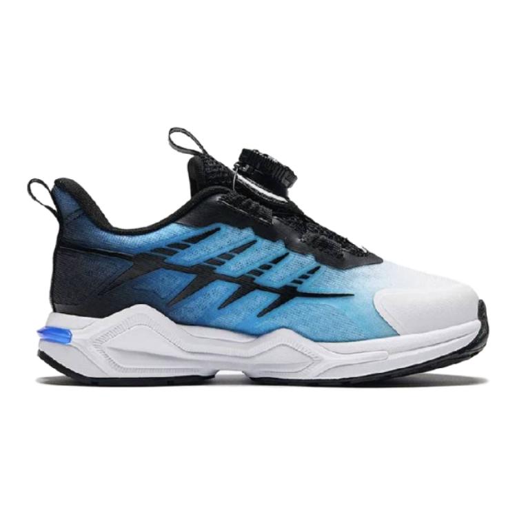 Anta Comfortable Versatile Shock Absorbing Durable Low Top Kids Running Shoes Kids Sneaker Black Blue 312429906-2