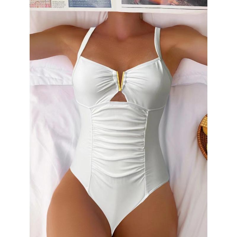 

Консервативный цельный купальник для женщин с утягивающим эффектом, компрессионный купальник для живота S белый