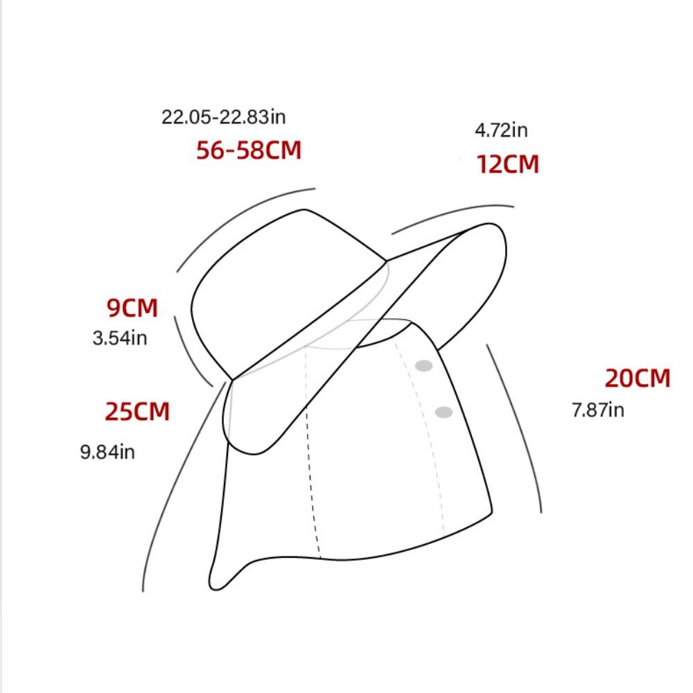 Neckline Mask Sunscrean Bucket Hat Cotton Cover Face Cap Simple Outdoor Fishing Cap  Sun Protection