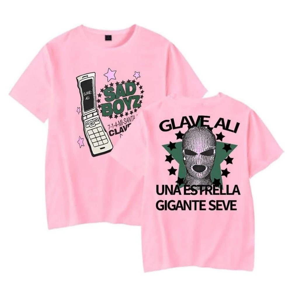 Junior H Clave Ali T-Shirt Sad Boyz Tour Merch Women Men Summer Short Sleeve Tshirt Casual Fashion Tee