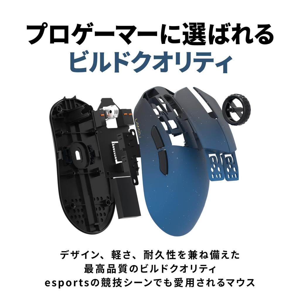 LAMZU PARO REJECT Model 8K Gaming Reject x REJECT SPECIAL EDITION [Includes Dongle] Mouse, Ergonomic, Right-Handed, Wireless, Lightweight, 48g, Type-C