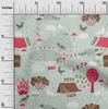 oneOone Cotton Poplin Dusty Green Fabric Kids  Dress Material Fabric Print Fabric By The Yard 42 Inch