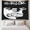 G-Gorillaz Band Tapestry for Bedroom Aesthetic Classroom Tapestries Wall Hanging for Living Room Dorm Office,Ideal Creative Gift