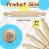 6 Inches Long Small Kitchen Baking Rolling Pin, Wood Dough Roller for Children, Fondant Pasta