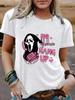Halloween Women's Ghost Pattern Casual Summer T-Shirt