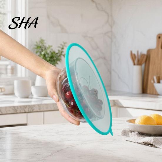 Flexible Silicone Lids Bowl Cover, Reusable Multi-Size Food Storage Set, Dishwasher Refrigerator Safe Eco-Friendly Fresh for Bowls Cups Mugs
