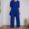Conjunto de Moda para Mujer Otoño e Invierno Adelgazante Tallas Grandes Ropa Tres Piezas