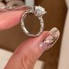VENTFILLE   CopperCreative Glossy Round Bead Ring Retro Exquisite Geometric Personality Opening Party Jewelry