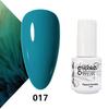 GELPOLISH Nail Art Set: Base, Top Coat, Transparent & White Gel Polishes