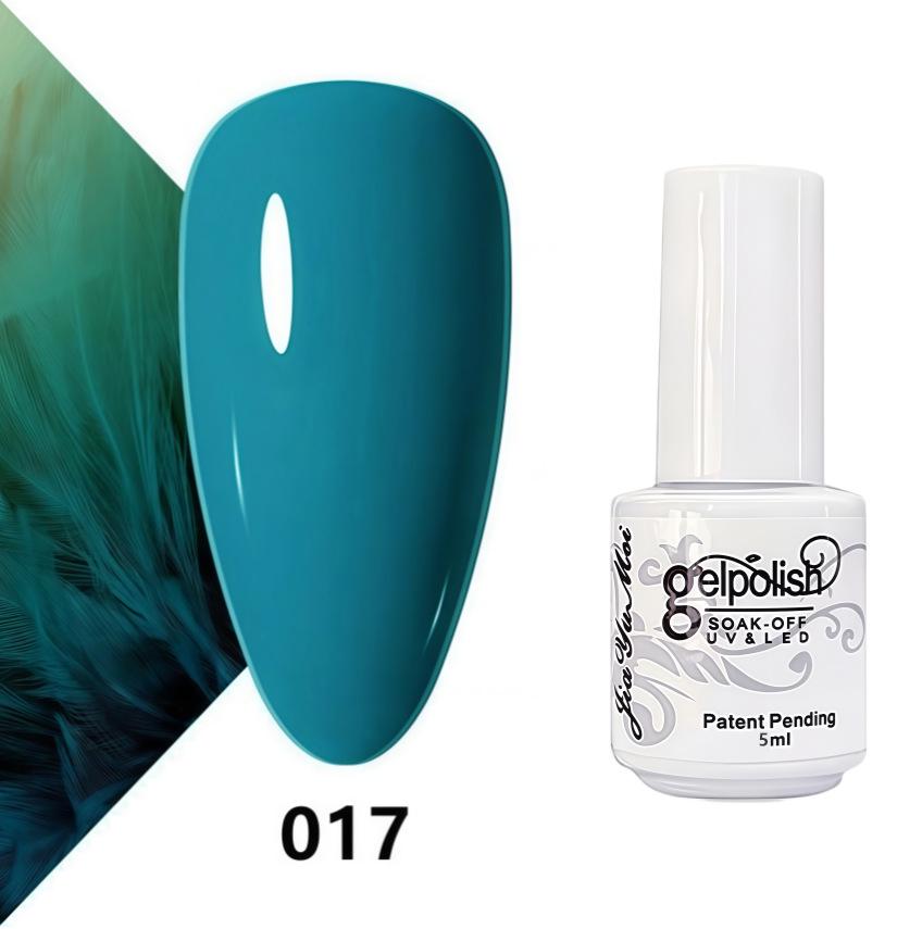GELPOLISH Nail Art Set: Base, Top Coat, Transparent & White Gel Polishes