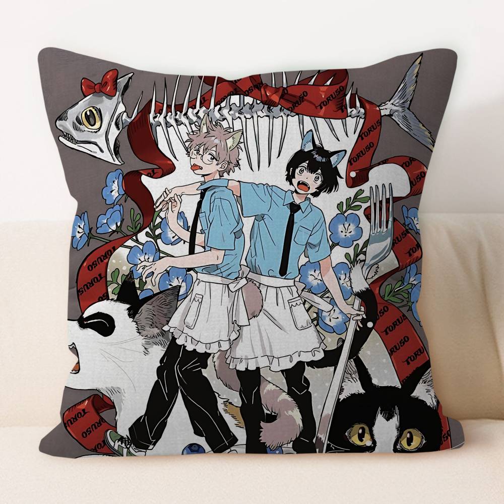 Anime U-Umibe No E-Etranger Pillow Cover Sofa Cushion Cover Home Room Decoration Children Gift