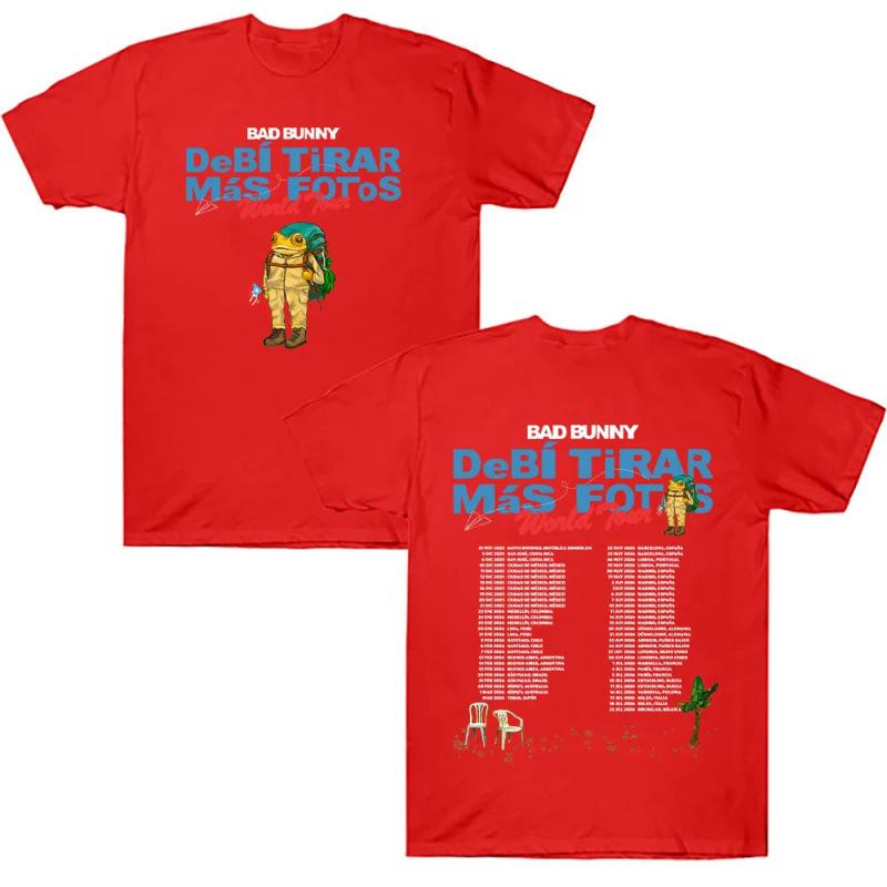 Fashion Women's T-Shirt Bad Bunny Deb í Tirar Más Fotos World Tour 2026
