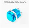 19mm/22mm Full Oxidation Metal Button Switch - Screw/Solder Terminals, Multi-Color, Self-Reset Momentary Power