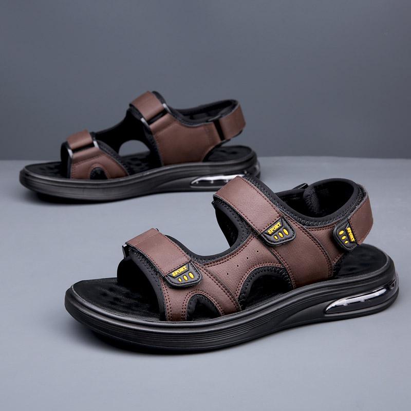 Fashion Summer Hot Selling Men's Sandals Thick Sole Wear Resistant Camping Shoes Men's Beach Shoes High Quality Anti Slip Free Delivery