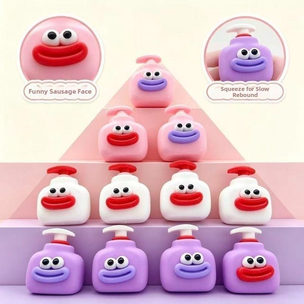Sausage Mouth Bottle Squeezed Toy Crunchy Bottle Squishy Toy Novelty Handmade Ball Office Desk Toy