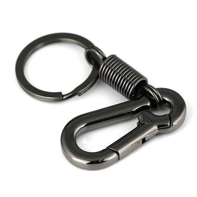 Retro Style Simple Strong Carabiner Shape Keychain Key Chain Ring Keyring Keyfob Key Holder