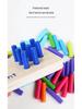 Montessori Sensory Math Sticks: Color Matching & Peg Board Educational Toy for Kids