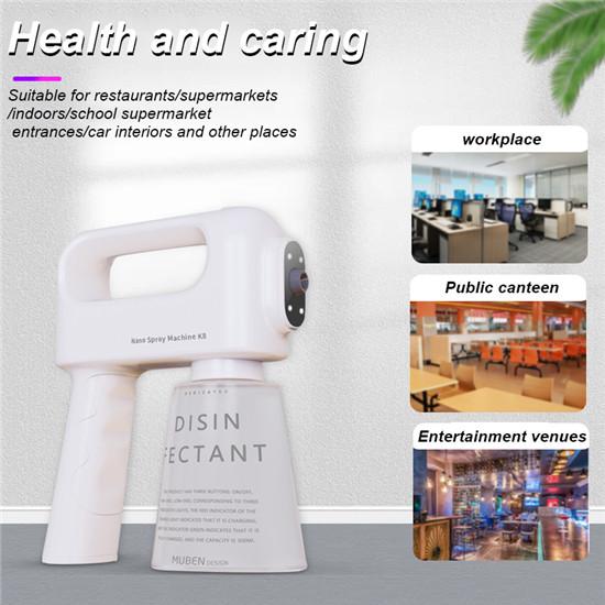 K8 Niebieskie Światło Atomizacja Dezynfekcja Pistolet 500ml Pojemność Pistolet Natryskowy Ręczny Opryskiwacz Dezynfekcyjny