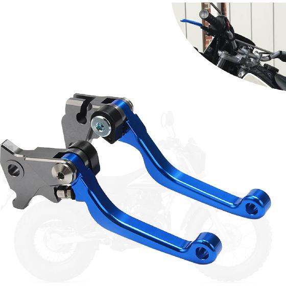 Dirt Bike Clutch Brake Lever,CNC Billet Pivot Foldable Levers for TW200/TW225 01-23/XT250 08-23/SEROW 225/250 86-20/WR250R 08-20/WR250X 08-17/XT250X