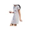Anta Training Series Logo Loose Breathable Comfortable Short Sleeve Dress Women Dresses Snow-White 962427203-1