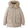 Sleeves Detachable Fashion Woman Parkas Winter Coats Hooded Faux Fur Collar Thick Warm Outerwears Women's Jackets