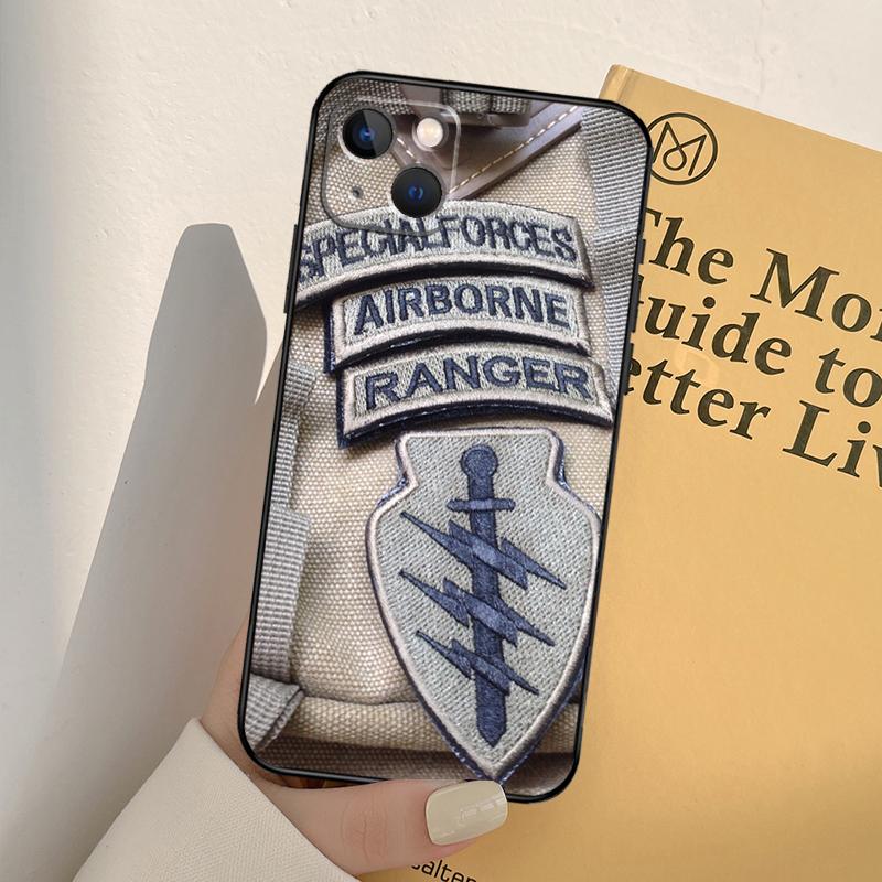 

Special Forces Airborne Phone Case For iPhone 16 15 14 11 12 13 Pro Max 12 13 mini XR 16e 15 16 Plus Full Cover iPhone 16e