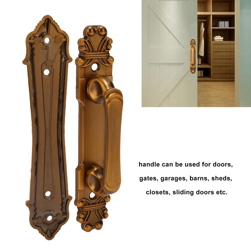 Durable Barn Door Handles Yellowish Bronze Cabinet Door Handles Rustic Door Pulls  Closet