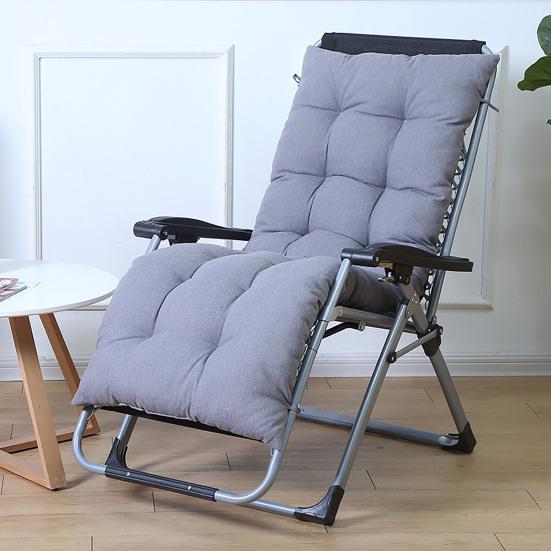 Recliner Cushion Cotton Linen Chair Pad with Straps Soft Padded Chair Cushion for Folding Recliners Rocking Chairs Home Office Use