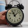 Retro Loud Alarm Clock Double Bell Night Light Children Room Bedroom Decoration