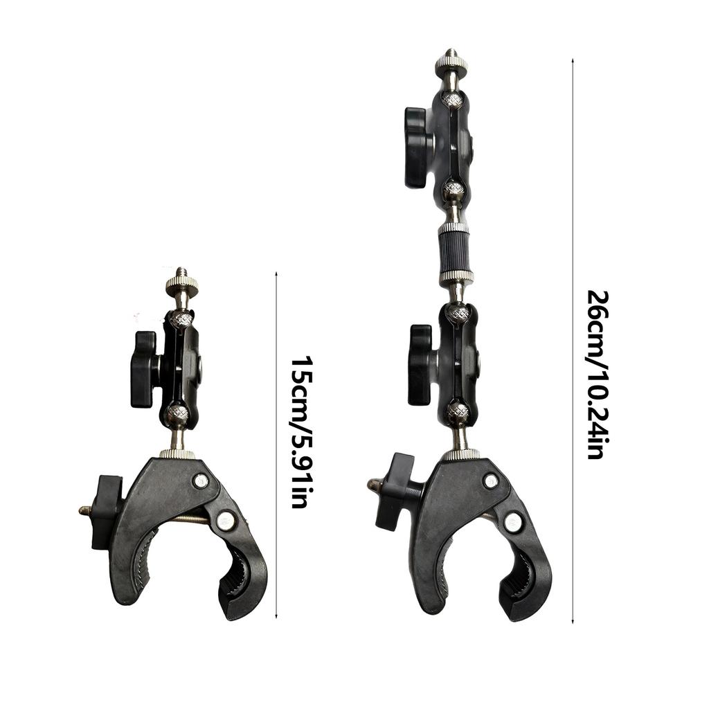 1/4inch Threaded Ball Head Threaded Screw Bracket Adapter Adjustable Phone Mount Adapter Support Multiple Device