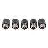 5Pcs Stereo Jack Socket 6.35mm 2 Channel Input 3P Connector Pickup Jack Socket for Replacement