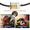 4 Pieces 5/16 Inch Universal Fuel Filter with 8 Pieces 14 Millimeter Hose Clamp Gas Inline Fuel Filter Replacement Part Suitable for