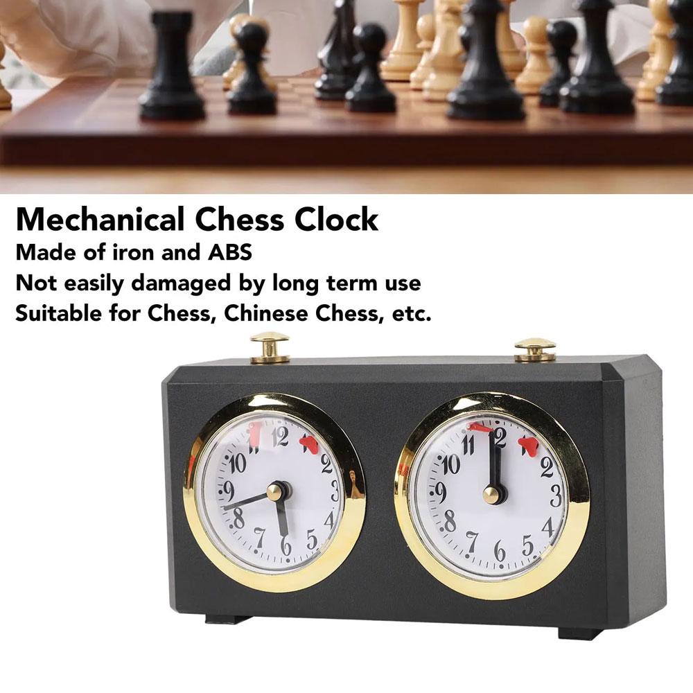 Multifunktionaler Mechanismus Tragbar Groß Einfach Schachuhr Professionell Aufziehen Zum Ablesen der Zifferblätter Chinesisches Schach Mechanischer Timer