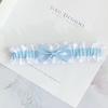 Wedding Leg Garter with Decorative Bride Rose and Bows, Versatile Leg Jewelry Accessory for Any Occasion